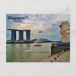 Cartão Postal Singapura: Hotel Merlion and Marina Bay Sands