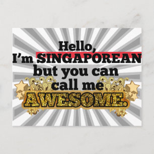 Cartão Postal Singapura, mas me chame de incrível