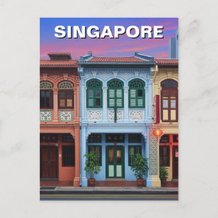 Cartão Postal Singapura - Shophouses Viagem