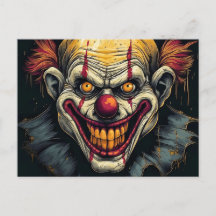 Sinister Funhouse Sideshow Ilustração do Palhaço