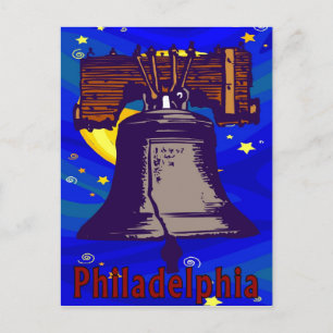 Cartão Postal Sino da Liberdade Noite Estrelada