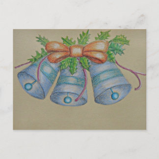 Cartão Postal sinos azuis