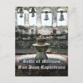 Cartão Postal Sinos da Missão San Juan Capistrano