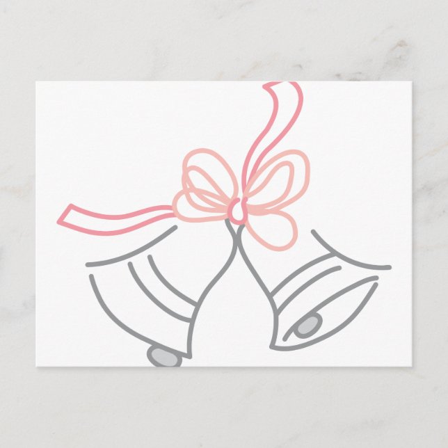 Cartão Postal Sinos De Casamento (Frente)