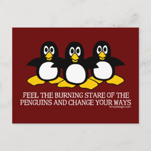 Cartão Postal Sinta A Esteira Queimada Dos Pinguins