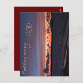 Cartão Postal Sinta a presença de Deus