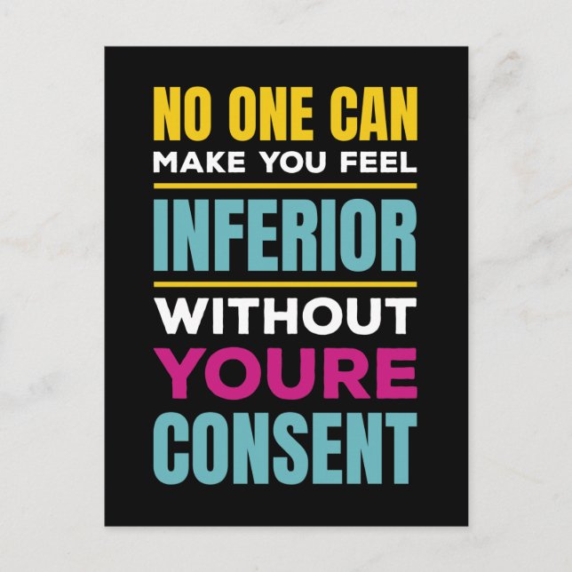 Cartão Postal Sinta-se Inferior Eleanor Roosevelt Direitos da Mu (Frente)