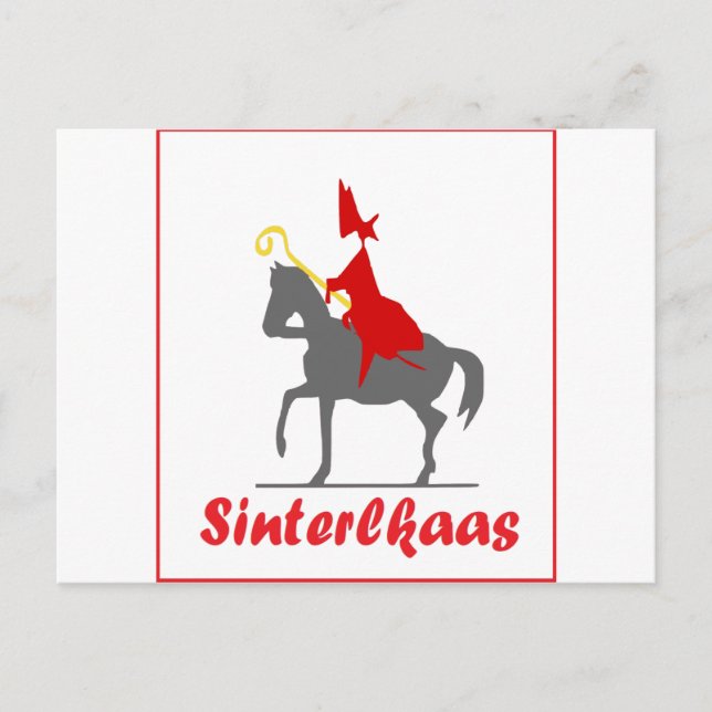 Cartão Postal Sinterklaas (Frente)