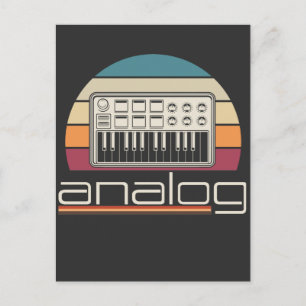 Cartão Postal Sintetizador Modular Música de Sintetizador Analóg