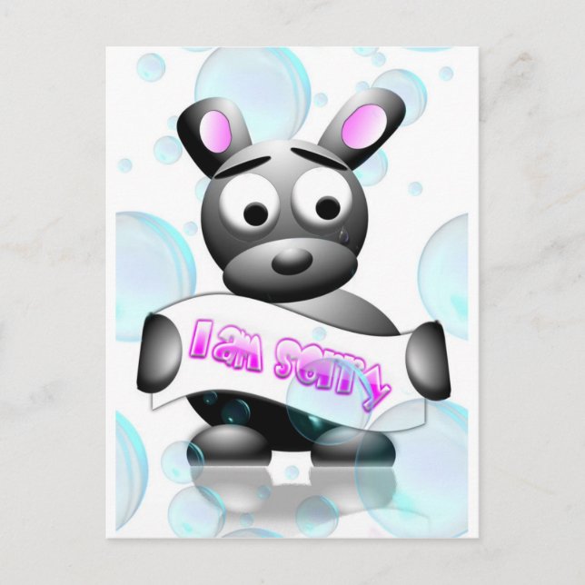 Cartão Postal Sinto Muito (Frente)