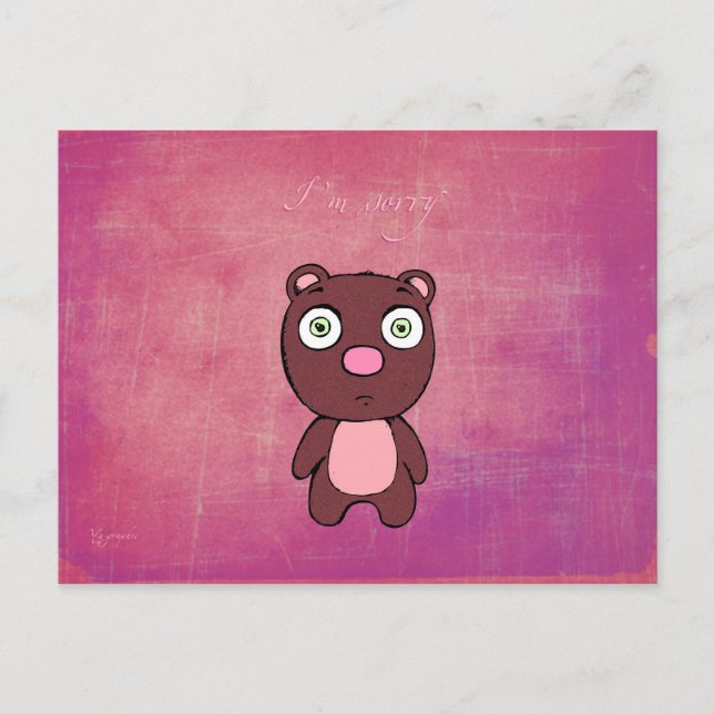 Cartão Postal Sinto muito (cartão postal) (Frente)