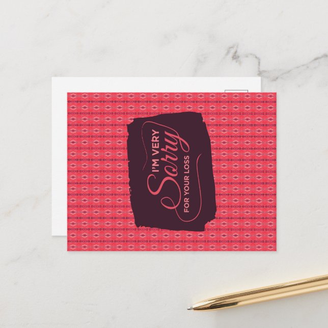 Cartão Postal Sinto muito por sua corda vertical perdida (Frente/Verso In Situ)