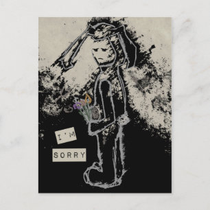 Cartão Postal sinto muito, sinibunny