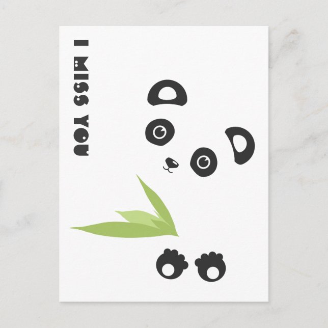 Cartão Postal Sinto saudades de você (Frente)