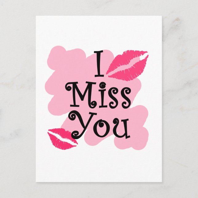 Cartão Postal Sinto saudades de você (Frente)