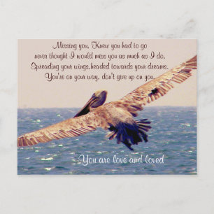 Cartão Postal Sinto Sua Falta.