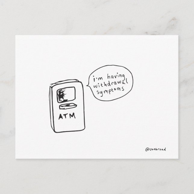 Cartão Postal sintomas de privação pós-cartão (Frente)