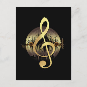 Cartão Postal Sintonia Deliciosa - Dourada