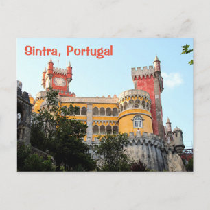 Cartão Postal Sintra, Portugal: Palácio da Pena, perto de Lisboa