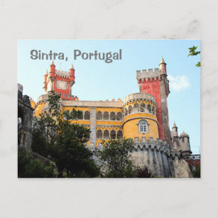 Cartão Postal Sintra, Portugal: Palácio Pena, perto de Lisboa