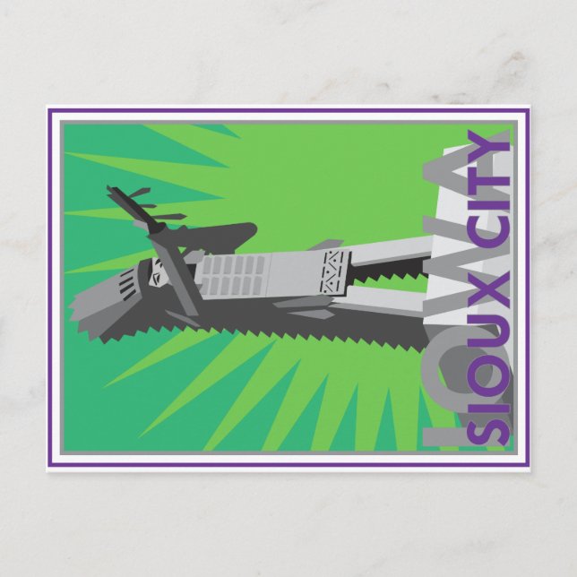 Cartão Postal Sioux City, IA postais (Frente)