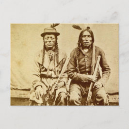 Cartão Postal Sioux Guerreiros com Fuzileiros Repetidos