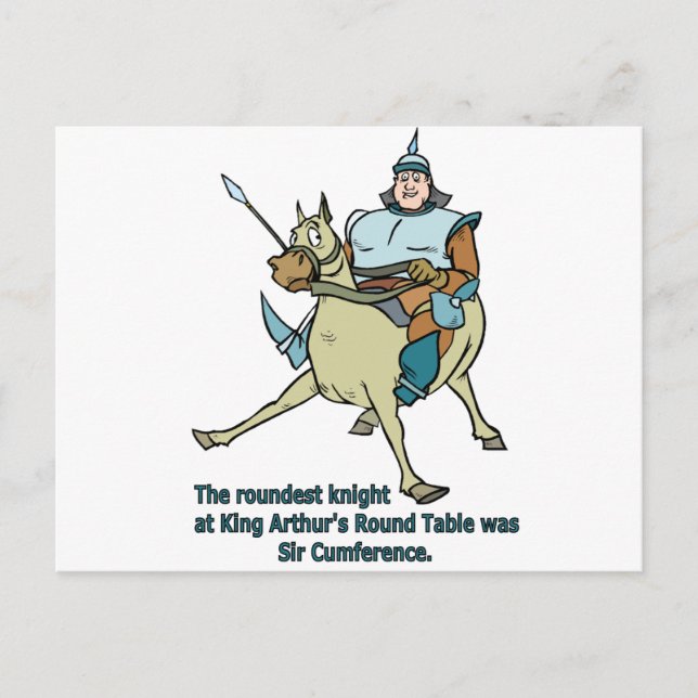 Cartão Postal Sir Cumference (Frente)