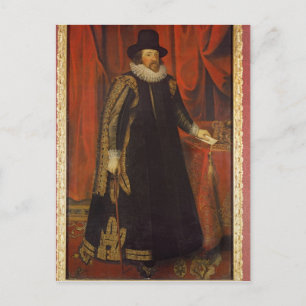 Cartão Postal Sir Francis Bacon Viscount de Ruas. Albans.