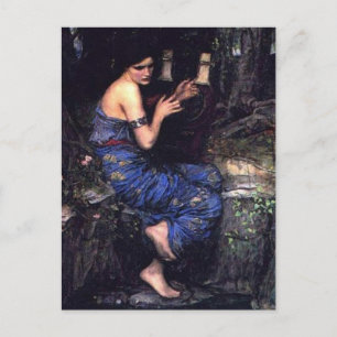 Cartão Postal Siren Reproduzindo Música para Marinheiros