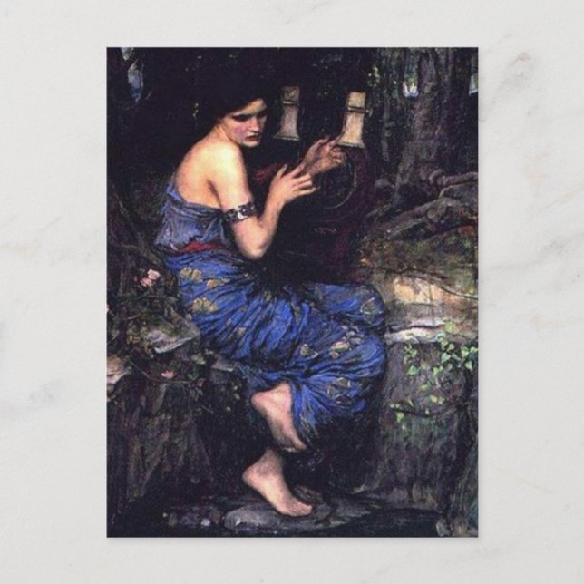 Cartão Postal Siren Reproduzindo Música para Marinheiros (Frente)