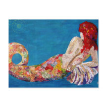 Siren Sister - Arte de Colagem Sereia