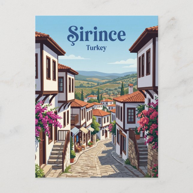 Cartão Postal Şirince Turquia (Frente)