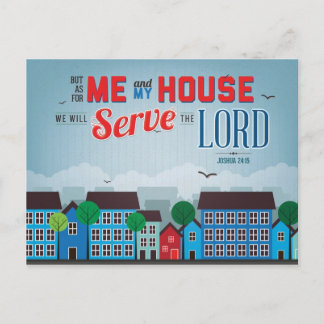 Cartão Postal Sirva o Lord Mousepad - Joshua 24:15 Bíblia Verse
