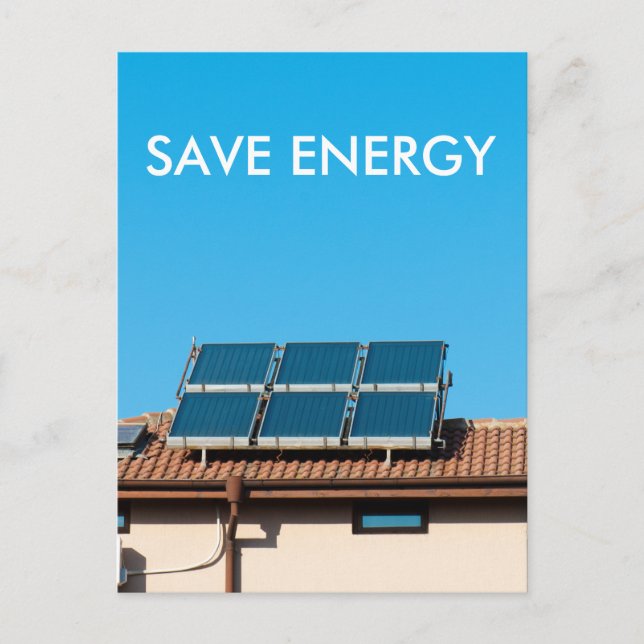 Cartão Postal Sistema de células solares (Frente)