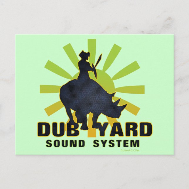 Cartão Postal Sistema de som Dub Yard (Frente)