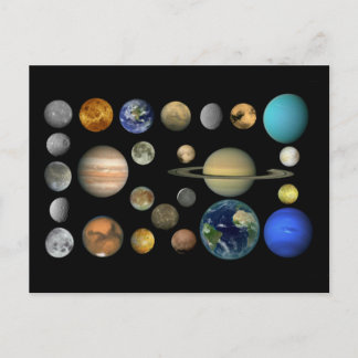 Cartão Postal Sistema solar