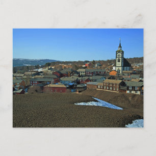 Cartão Postal Site da UNESCO Røros, Noruega