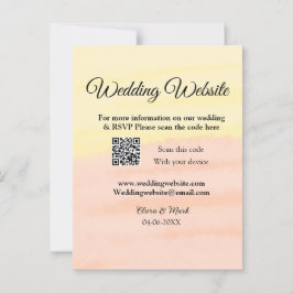 Cartão Postal site de casamento adicionar código QR scan adicion