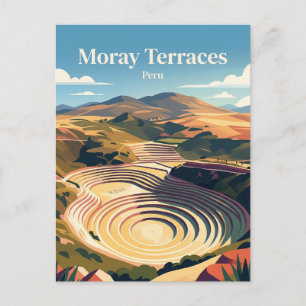 Cartão Postal Sítio Arqueológico Moray Peru