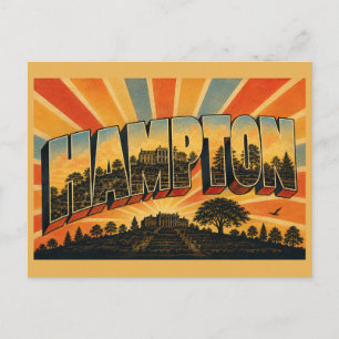 Cartão Postal Sítio Histórico Nacional de Hampton MD Viagens Ant