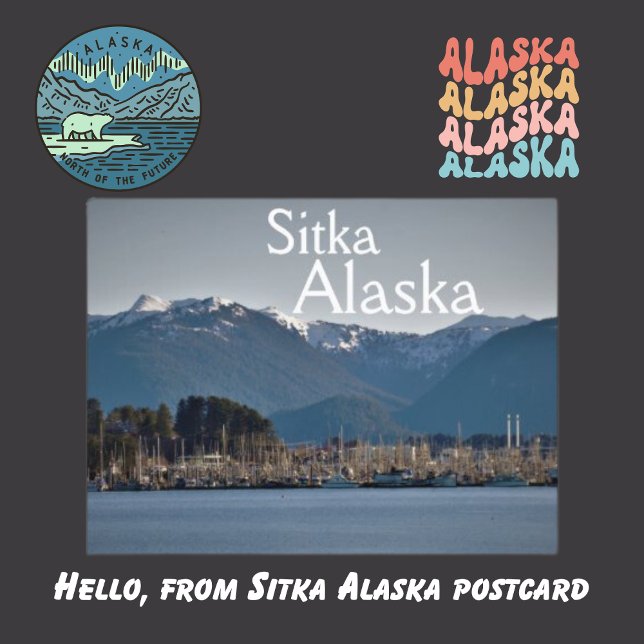 Cartão Postal Sitka Alaska Viagem (Criador carregado)