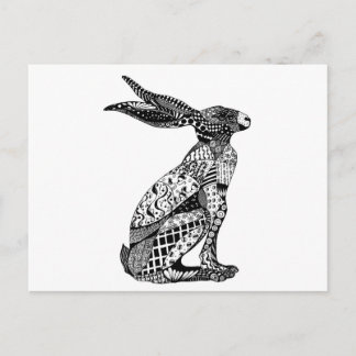 Cartão Postal Sitting Hare