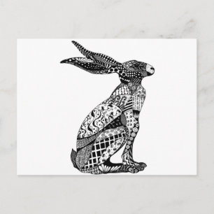 Cartão Postal Sitting Hare