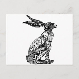 Cartão Postal Sitting Hare