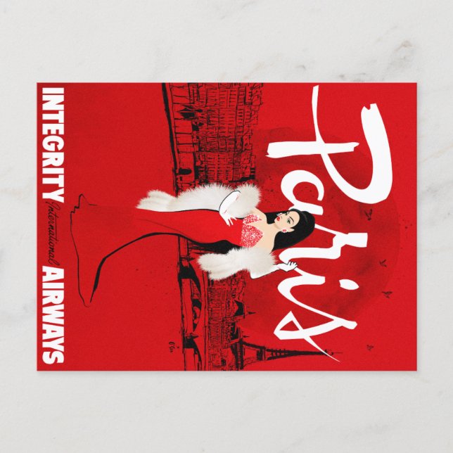 Cartão Postal Sizzling in Paris (Frente)