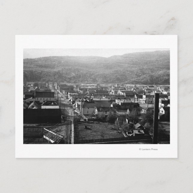 Cartão Postal Skagway, Vista do Alasca da Fotografia da Avenida  (Frente)