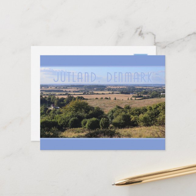 Cartão Postal Skamlingsbanken, Southern Jutland, Dinamarca (Frente/Verso In Situ)