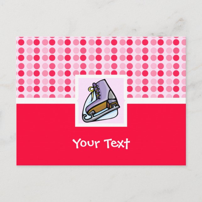 Cartão Postal Skate de gelo (Frente)