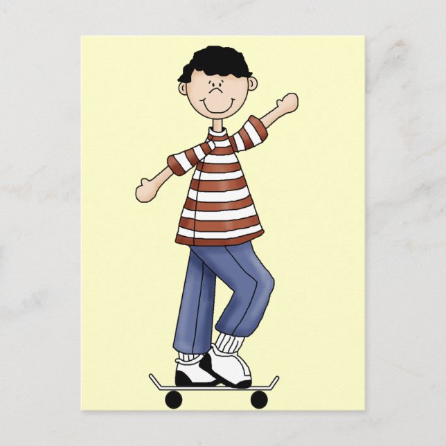 Cartão Postal Skateboard Boy (Frente)