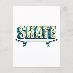 Cartão Postal Skateboard Skater Skate Skateboarder Skateboard